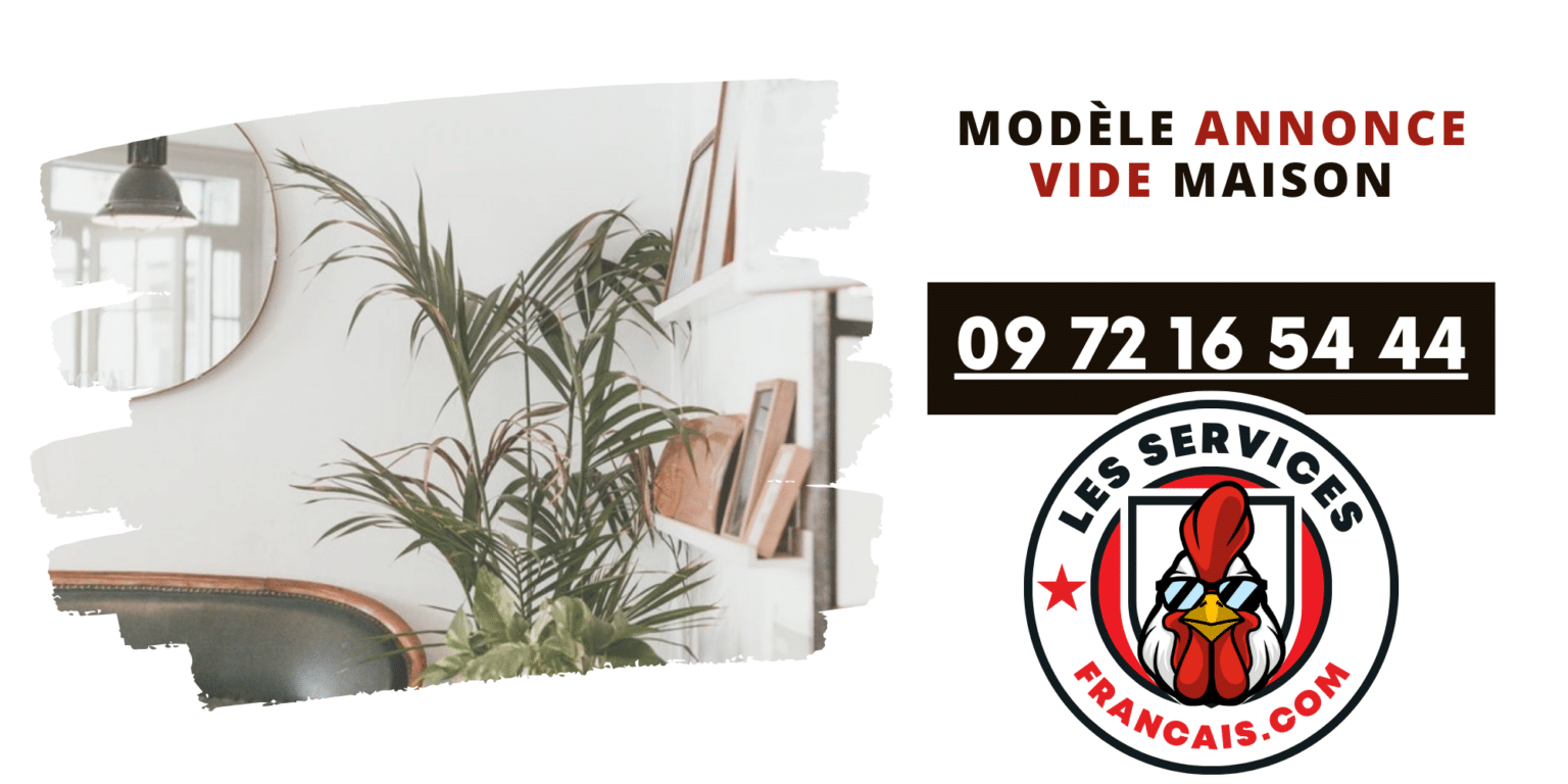 modèle annonce vide maison - Débarras de logement